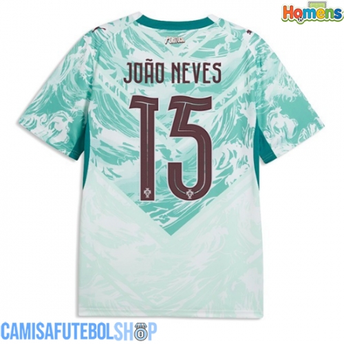 Camisa de time de futebol Portugal Joao Neves #15 Replicas 2º Equipamento Mundo 2026 Manga Curta